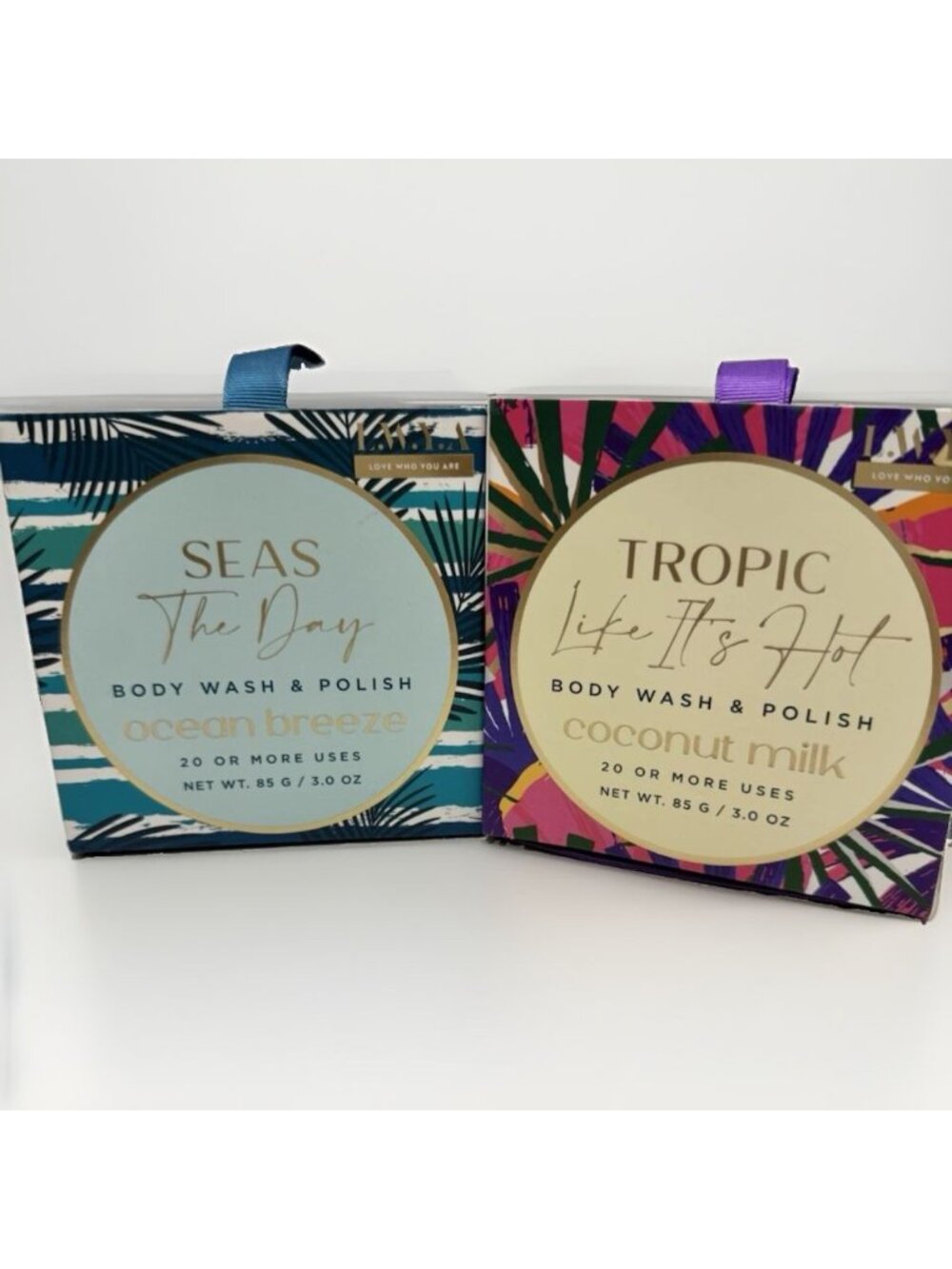 LWYA Body Wash & Polish “Seas The Day* & “Tropic Like It’s Hot” 3oz. Set. New